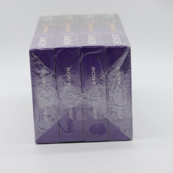 SONY Premium Grade VHS 8 Hour T-160VF Tapes 4 Pack New Sealed - Picture 5 of 6